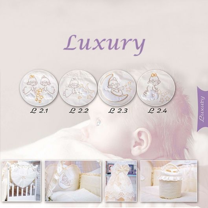 Lenjerie Luxury Crem din 9 piese